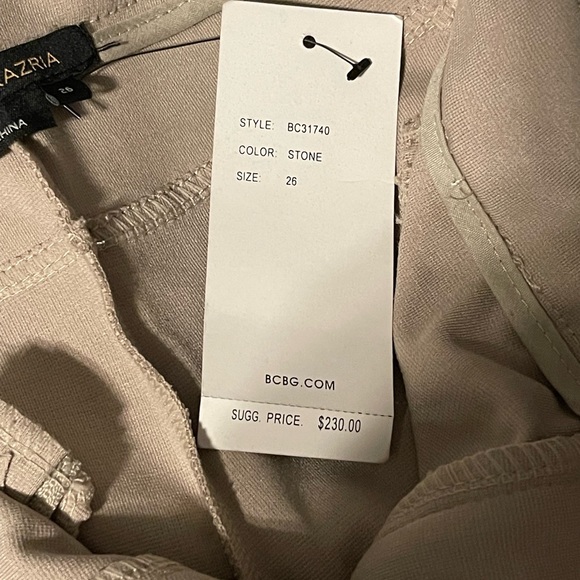 BCBG Riding Pants.  Tan with dark brown patches. Waist size 26. - Picture 11 of 16